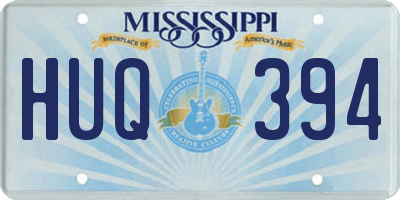MS license plate HUQ394