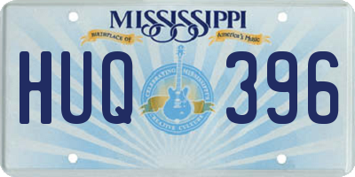 MS license plate HUQ396