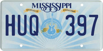 MS license plate HUQ397