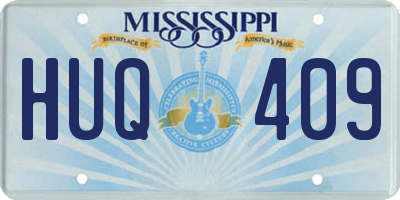 MS license plate HUQ409