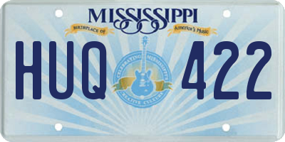 MS license plate HUQ422