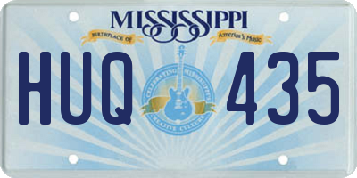 MS license plate HUQ435