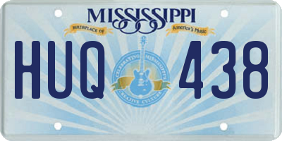 MS license plate HUQ438