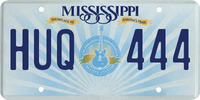 MS license plate HUQ444