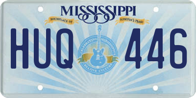 MS license plate HUQ446