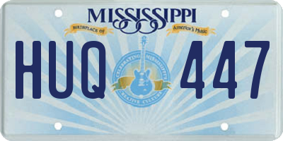 MS license plate HUQ447
