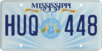 MS license plate HUQ448