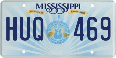 MS license plate HUQ469