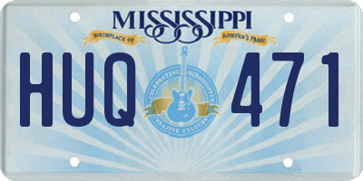 MS license plate HUQ471