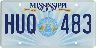 MS license plate HUQ483