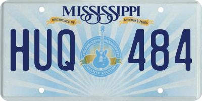 MS license plate HUQ484