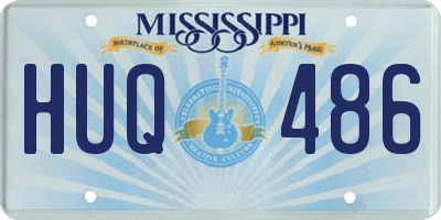 MS license plate HUQ486
