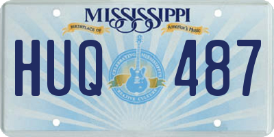 MS license plate HUQ487