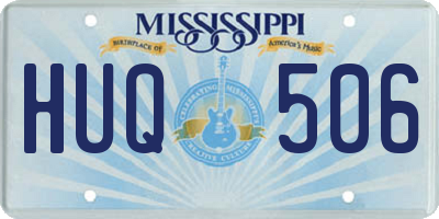 MS license plate HUQ506