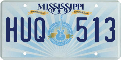 MS license plate HUQ513