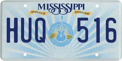 MS license plate HUQ516