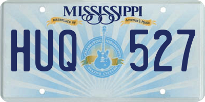 MS license plate HUQ527