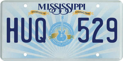 MS license plate HUQ529