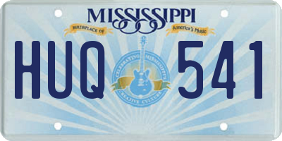MS license plate HUQ541