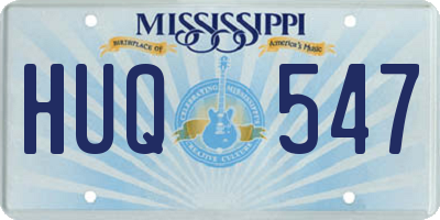 MS license plate HUQ547