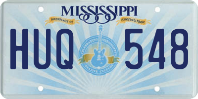 MS license plate HUQ548