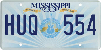 MS license plate HUQ554