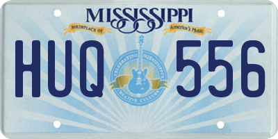MS license plate HUQ556