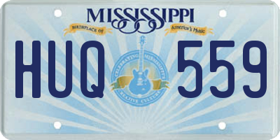 MS license plate HUQ559