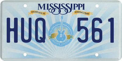 MS license plate HUQ561