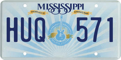 MS license plate HUQ571
