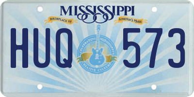 MS license plate HUQ573