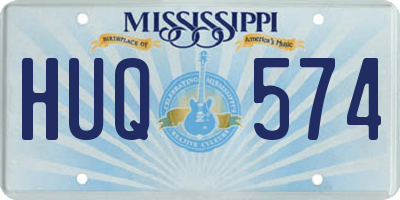 MS license plate HUQ574