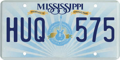 MS license plate HUQ575