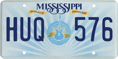 MS license plate HUQ576