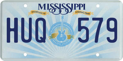 MS license plate HUQ579