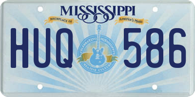 MS license plate HUQ586