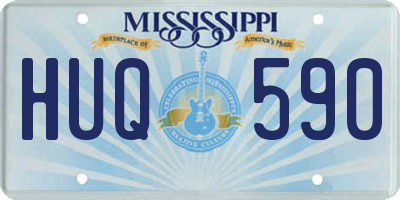 MS license plate HUQ590