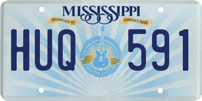 MS license plate HUQ591