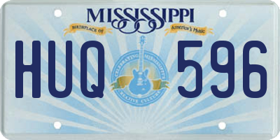 MS license plate HUQ596