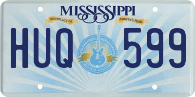 MS license plate HUQ599