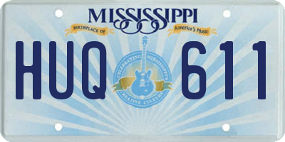 MS license plate HUQ611