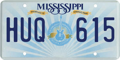 MS license plate HUQ615