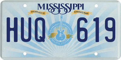MS license plate HUQ619