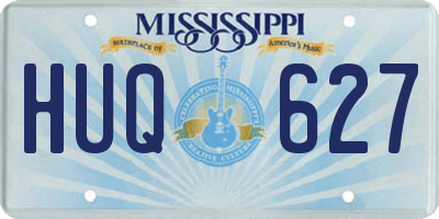 MS license plate HUQ627