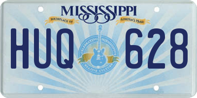 MS license plate HUQ628