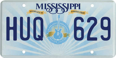 MS license plate HUQ629
