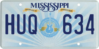 MS license plate HUQ634