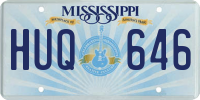MS license plate HUQ646