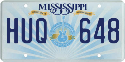 MS license plate HUQ648