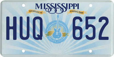 MS license plate HUQ652